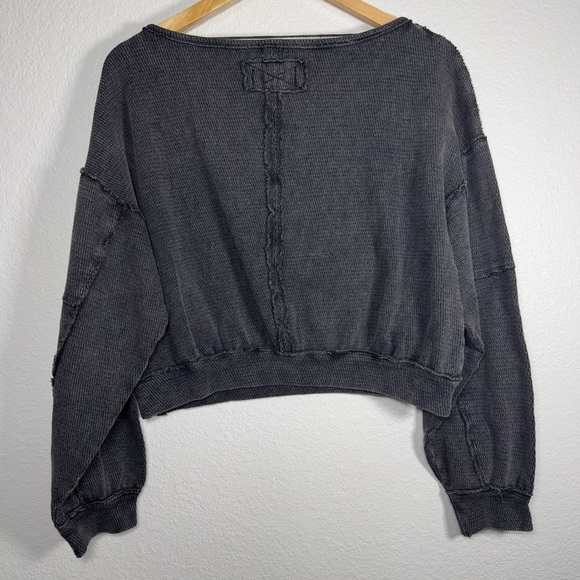 We The Free Gray Cropped Pullover Small - Picture 5 of 6